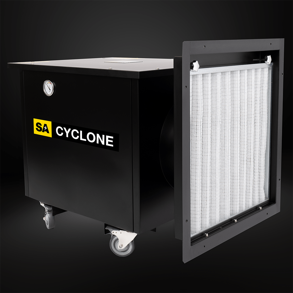 SA CYCLONE Negative Pressure Unit is an EX compliant system for providing a controlled negative pressure inside a temporary habitat. Other applications include, asbestos removal, Offshore platforms, Oil refineries, Vessels and tanks, Confined spaces, Chemical plants, Shipbuilding and repair and Utilities
