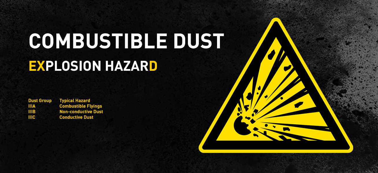 combustible dust explosions blog by portable EX hazardous area certified equipment specialists SA Equip
