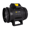 The SA CYCLONE High Power Air Mover is a highly effective portable ventilation fan certified for use in hazardous areas. With the ability to move large quantities of air over long distances, the SAF35HP works effectively as a blower or fume extractor and can be used with a number of different duct configurations, including multiple 10cm ducts for LEV type set ups. The powerful motor is highly efficient and the unit copes extremely well with the back pressure created by long duct lengths, ensuring optimum air movement, whether pushing fresh air into a space, or removing contaminated air or gas. The High Pressure Air Mover ventilation fan is EX Certified for Zones 1 & 2 (gas) and Zones 21 & 22 (dust)